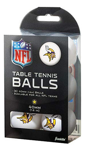 Bolas De Tênis De Mesa Franklin Sports Minnesota Vikings Nfl 1