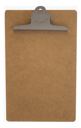 LB A4 Wood Clipboard Board with Clip 0