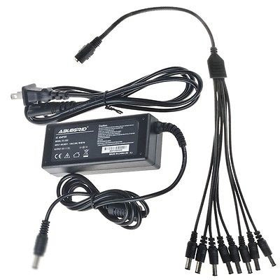 ABLEGRID Dc 12V 6A Adapter + 8 Split Power Cable 0