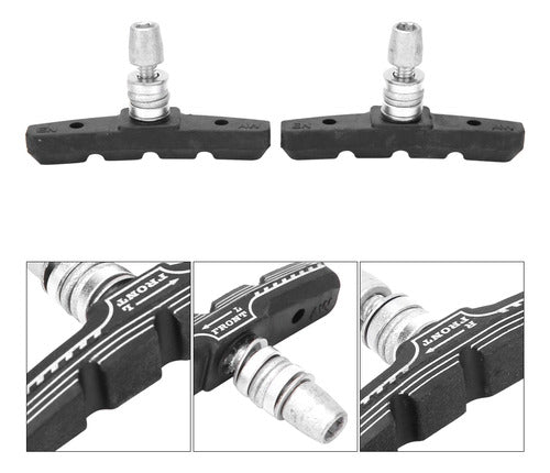 Um Par De Sapatos Lebycle Rubber Mountain Bike V Brake Block 3