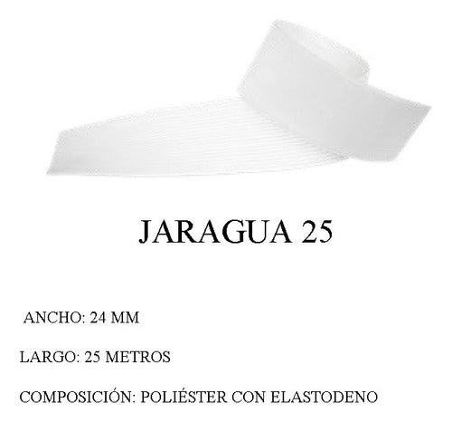 Zanotti Elastic 20mm White Jaragua 20 X 25mts 1