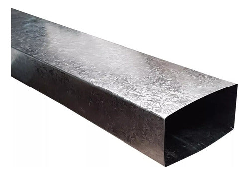 GEA Caño 2x4 Pulgadas Chapa Galvanizada 5x10 Cms Calidad Nuevo 0