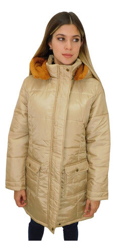 Xantus Woman Long Jacket with Hood and Warm Lining for Women 0