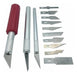 13-Piece Interchangeable Blade Cutter Set - Bisturi Type 2