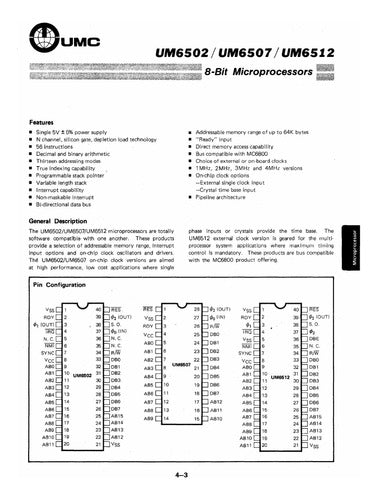 Circuito Integrado 6502 A, Um6502 A, Micro 6502, Chip 6502 1