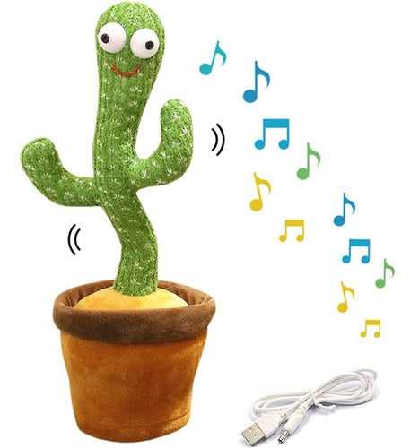 Generic Cactus Dancer TikTok - Dances, Sings, Repeats Voice, Lights 0