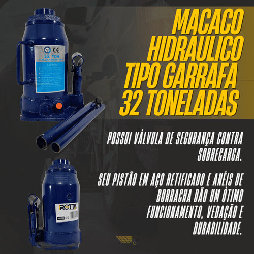 Macaco Hidráulico Garrafa 32 Toneladas Caminhão Trator 1