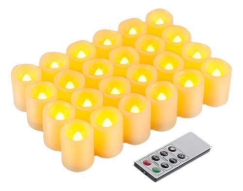 Kohree 24 X Flameless Flickering LED Tealight Candles 0