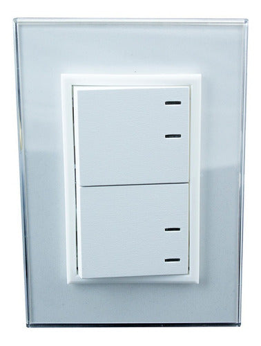 Jeluz Crystal White Complete 2-Point Light Switch 0