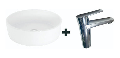 Bathroom Set Basic Sink Franc Faucet Metal Tube Monocommand 0