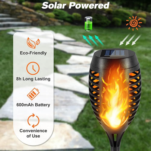 Khsp5d Solar Torch Lights Outdoor with Flickering Flame 1