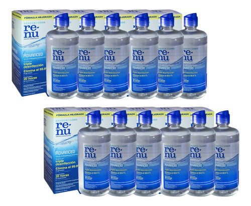 Bausch + Lomb Renu Advanced Combo X12 Multi-Purpose Liquid Solution 355ml 0