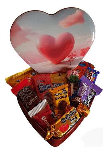 Milka Gift Box Heart Shaped Tin with Chocolates for Friendship Day 2