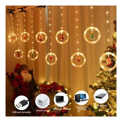 LUKSKISS Christmas Window Lights for Indoors, 10 Feet, Lights 3