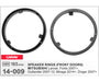 Carav 6.5 Inch Adapter Rings for Mitsubishi L200 Lancer 4