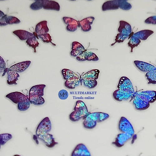 Self-Adhesive Nail Stickers - Butterflies - Nail Art 7