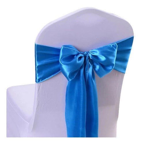 160 Satin Chair Bows Ribbon for Chair Covers 1