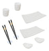 GALARIO PRODUCTOS Set Sushi Ceramica Plato Palillos Sake Salsero X10pz Bazar 2