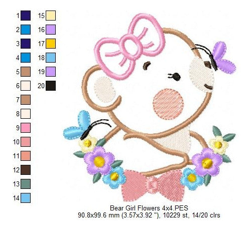 Elma Matrizes Embroidery Machine Matrix Flowers Baby Girl 2016 1