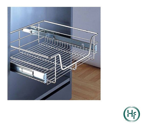 Häfele Pull-Out Basket for Kitchen Cabinet without Tray 1