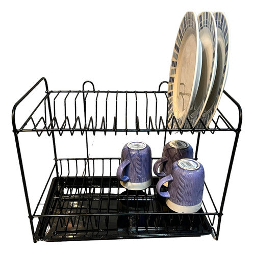 Arríale 2-Tier Dish Rack with Capacity for 16 Plates 5