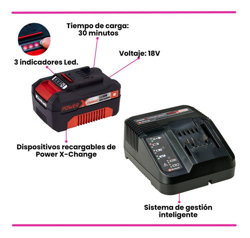Einhell 18V Battery Charger Starter Kit + 4.0 Ah Battery 2