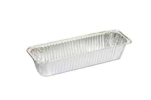 Disposable Aluminum Tray for 1/2 Kg Baked Pudding (23x7x4) x 300 pcs 0