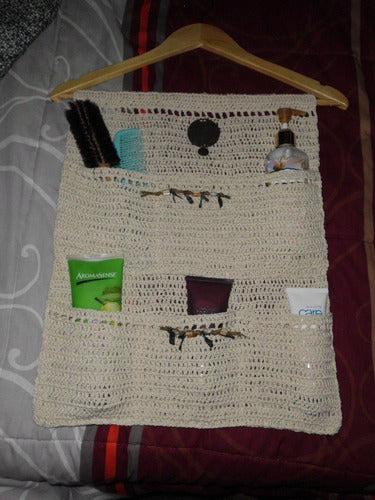 Crochet Organizer with Two Pockets 6