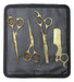 Kit 3 Tesouras E 1 Navalhete Barbearia Profissional 5