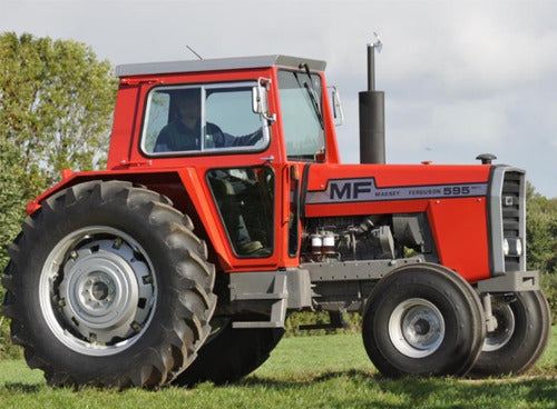 Tractor Massey Ferguson 595 Adhesivos De Calidad Alemana 2