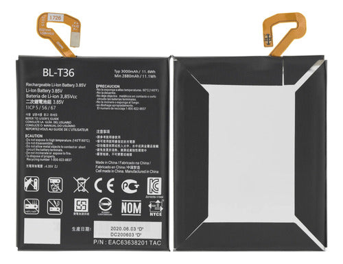 Replacement Battery Compatible with LG BL T36 K11 K10 2018 0