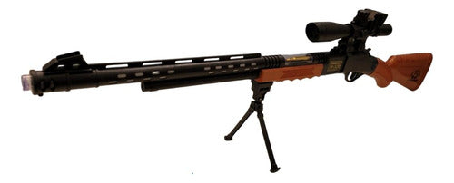 Brinquedo Sniper Plástico Md10255 Com Luz E Som - Jmd Toys 1