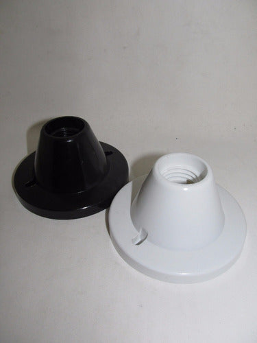 Straight E27 Lamp Holder with Wide Base - National 2