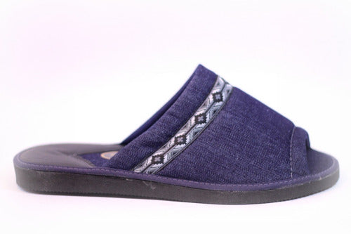 Denaro Men's Slippers 199 Jean Blue 0