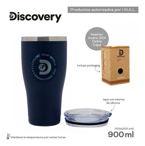 Discovery 900ml Thermal Tumbler Unisex Double Stainless Steel 14