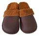 Luxurious Men's Warm Plush Slippers with Faux Fur Lining and Anti-slip Rubber Sole 0