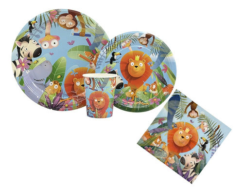 Generic Safari Disposable Plates - 10 Units 18cm - Magical Universe 1