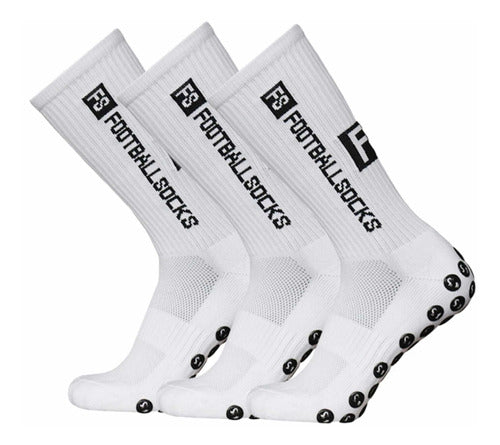 FootballSocks Non-Slip Socks Pack of 3 Pairs 0