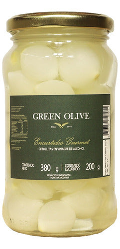 Pickled Pearl Onions x 200g PET Jar by Green Olive 0