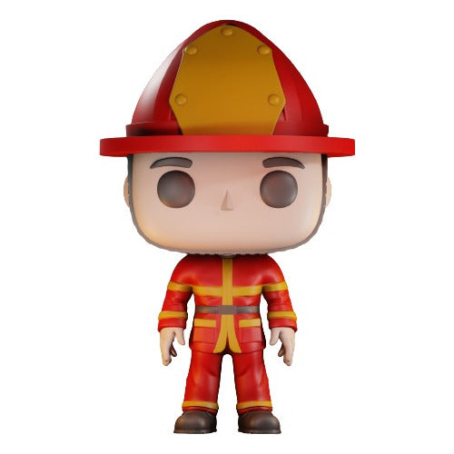 Generic Fun Firefighter Figure 3D Print 0