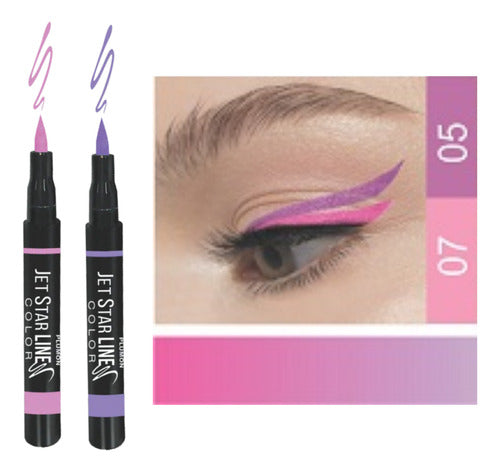 IDI Make Up Jet Star Line Color Pink + Violet 1