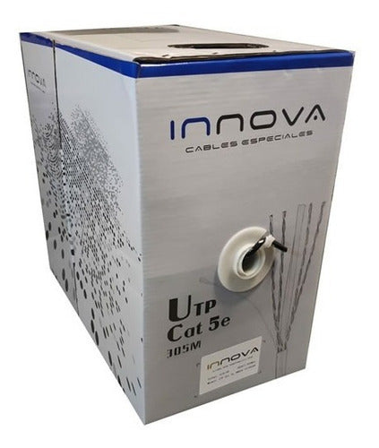 Innova 130 Meters UTP Cat 5e Outdoor Black CCA Cable 1