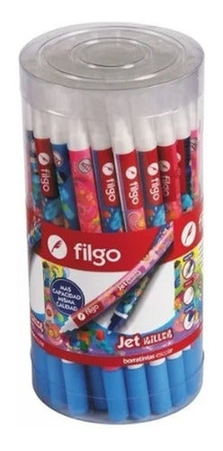 Filgo Jet Killer X 2 Ink Erasers Set - Blue Ink Correction and Writing 0