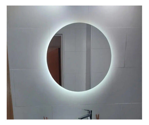 LED Lighted Round Mirror 0