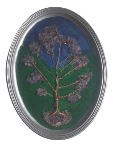 Taller Raíces Tree of Life Wall Decoration with Semi-Precious Stones 0