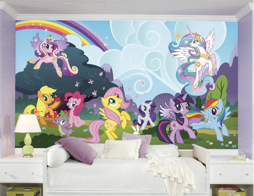 Vinilo Decorativo Pared [0t38q6gw] My Little Pony Ponyville 0