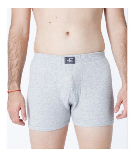 Eyelit Pack X12 Men's Cotton Boxer Shorts with Buttons 3