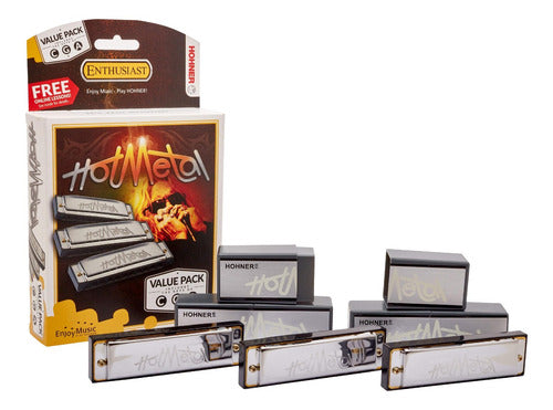 Hohner Hot Metal Pack X 3 C-G-A Liq# Nin# 0