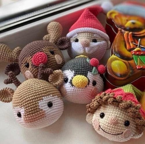 Patrones Navidad Adornos Colgantes Amigurumi Crochet 1