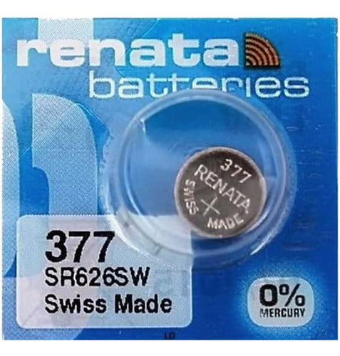 Renata 377 SR626 Original Swiss Battery Blister Pack 1